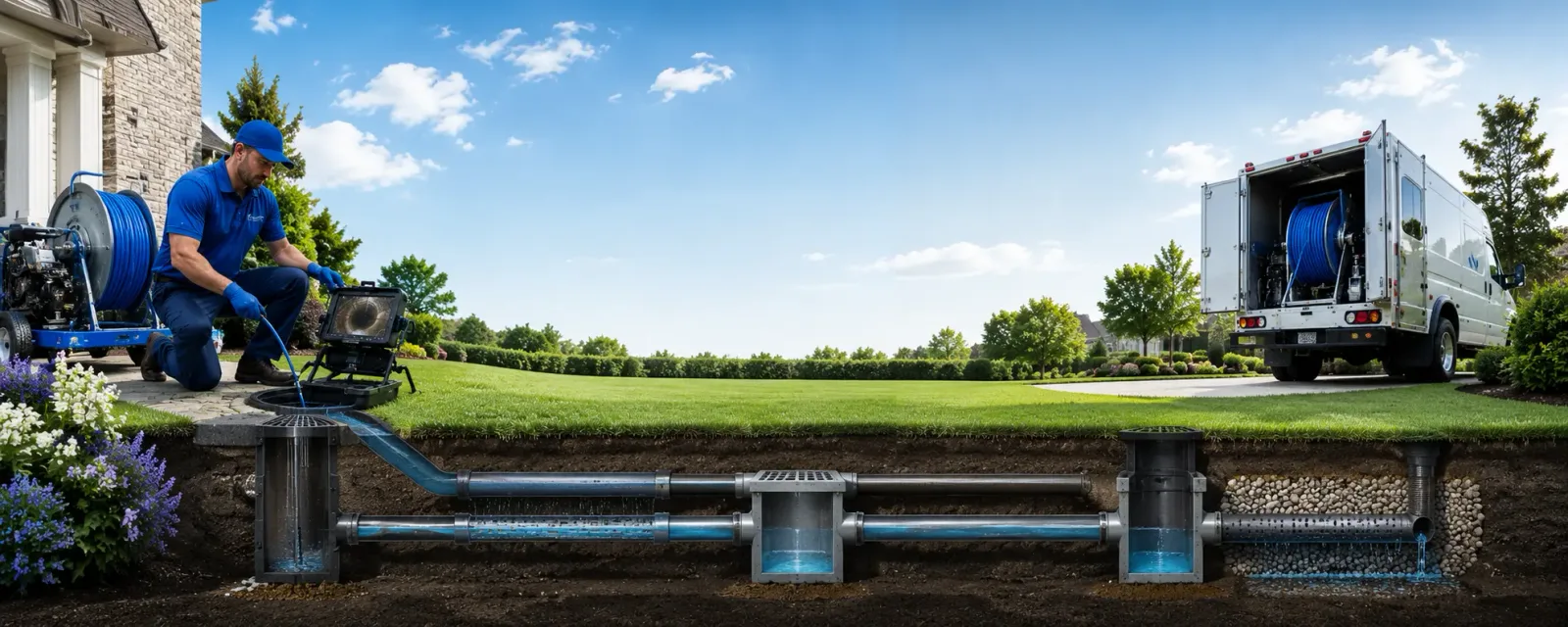 Outdoor drain cleaning information for Selby, SD